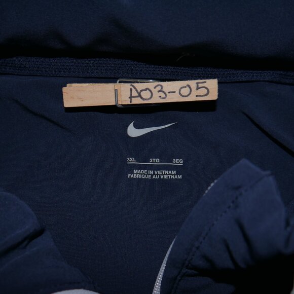 Nike Coaches L/S Jacket With Hoodie Navy Blue Men's Size 3XL Water Repellent NWT - Picture 9 of 12